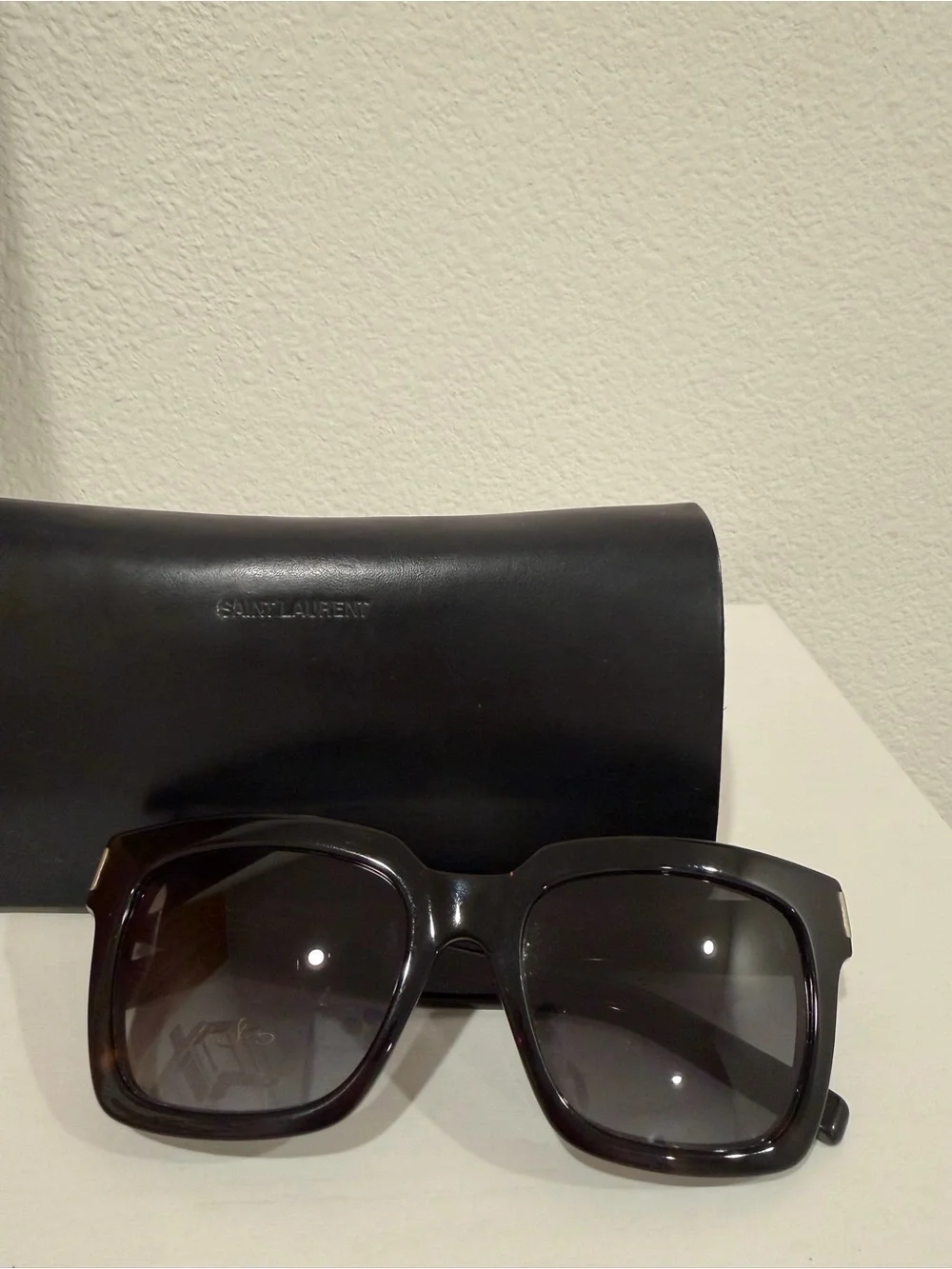 Saint Laurent Oversized Black Square Sunglasses